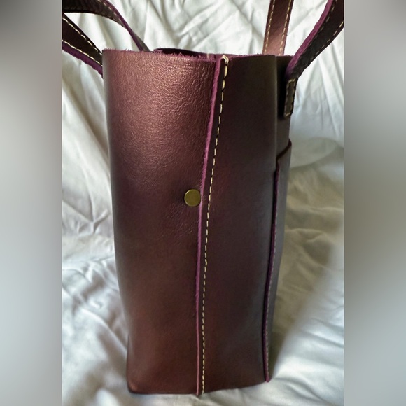 Unicorn Disco Color 🦄 Portland Leather Goods Mini Tote - Picture 3 of 7